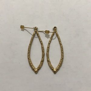 Gold leaf earrings
